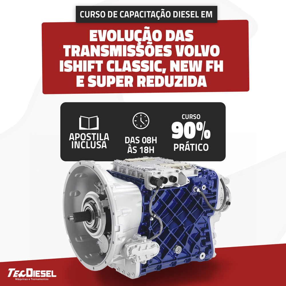 EVOLUÇÃO DAS TRANSMISSÕES VOLVO ISHIFT CLASSIC, NEW FH E SUPER REDUZIDA
